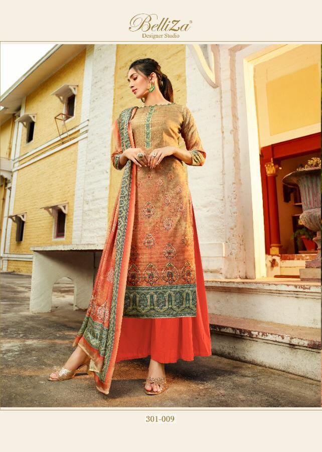 Navya Pure Kollam Silk Exclusive Designer Suits By Belliza Designer Studio