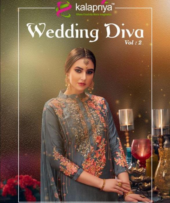 Wedding Diva Vol-02 Upada Dress Material By Kalapriya At Wholesale Rate In Surat