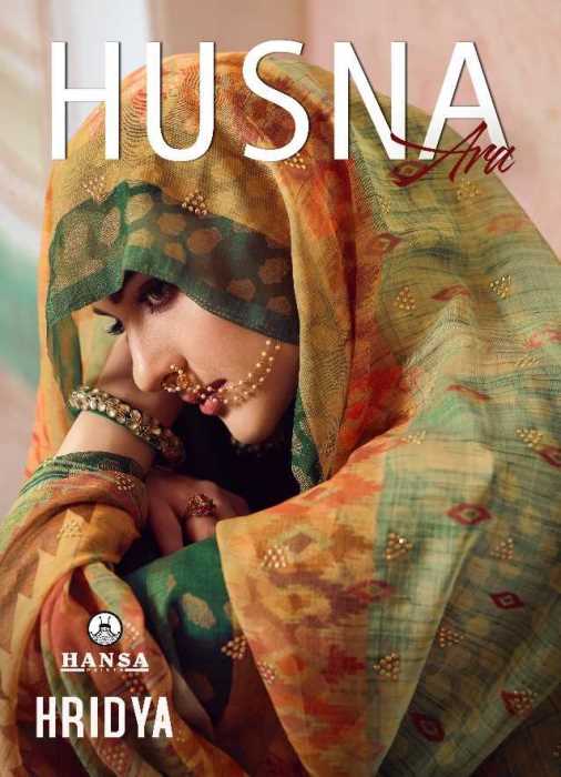 Hansa Prints Presents  Husna Ara 121 Designer Satin Georgette Party Wear Suits Collections At Wholesale Rate In Surat