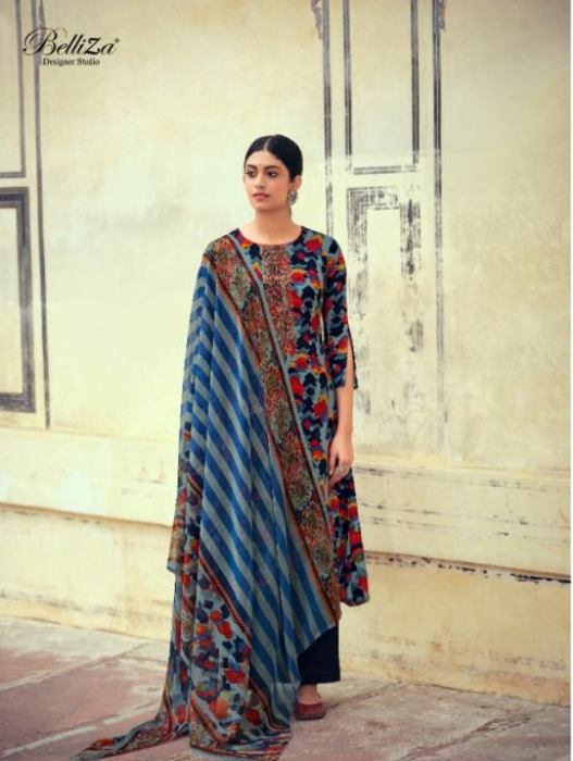 Belliza Presents Mystic Fancy Designer Dress Material At Wholesale Rate In Surat