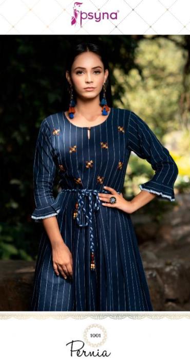 Pernia Cotton And Handwork Kurtis Catalogue By Psyna At Wholesale Rate In Surat