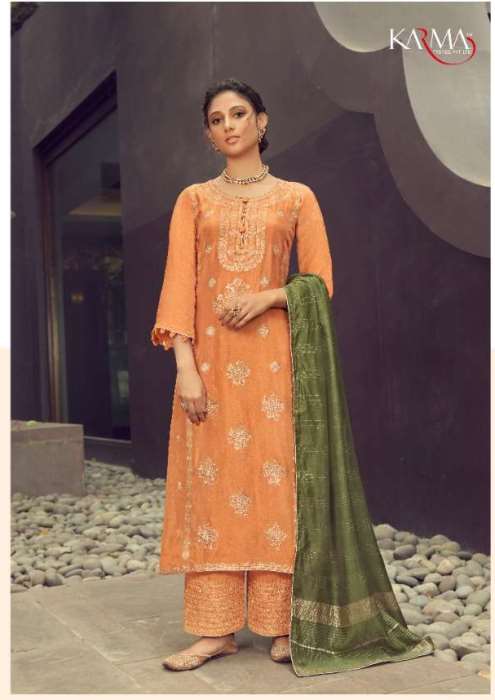 Karma Trendz Presents Ruhaniyat Vol-2 Silk Jacquard Designer Salwar Suit At Wholesale Rate In Surat