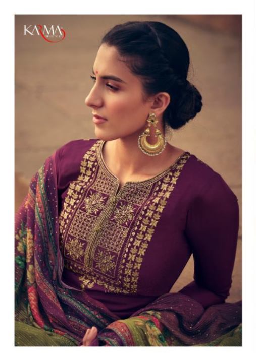Karma Trandz  Presents Sabah Designer Salwar Suits Designer Dress Material At Wholesale Rate In Surat