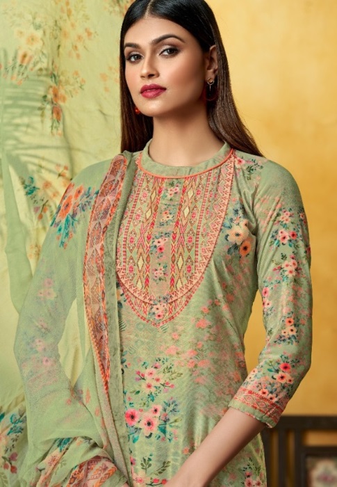 Alok Presnerts  Yashna Cotton Jam Latest Designer Dress Materials Wholesale Rate In Surat