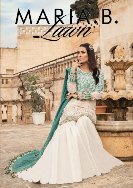 Fair Lady Presents Maria B Lawn Printed Jam Sattin Dress Design 11001-11008  Series Wholesale Rate