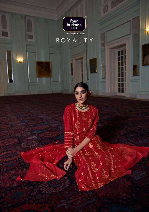 Four Buttons Presents Royalty Dola Silk Readymade Suits Collection Wholesale Rate In Surat