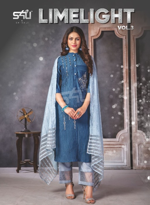 S4u Presnets  Limelight Vol 3  Classy Look Fancy Readymade Salwar Suits Wholesale Rate In Surat