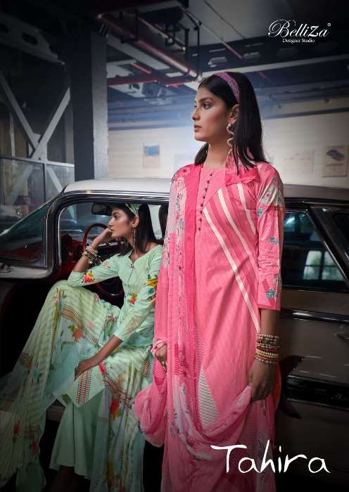 Belliza Presents Tahira Cotton Digital Printed Dress Materials With 3 Mtr Bottom Wholesale Rate In Surat