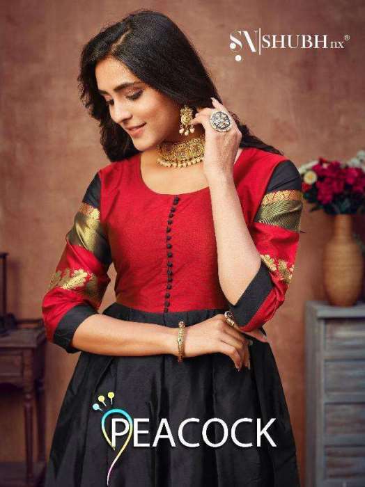 Shubh Nx Presents  Peacock  Casual Wear Ladies Long Kurtis Wholesale Rate In Surat