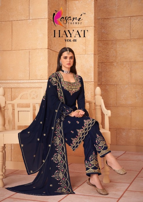 Kesari Trendz Presents Hayat Vol-1 Dress Material Wholesale Rate In Surat
