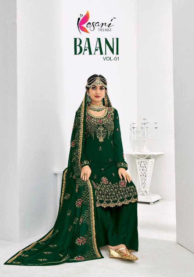 Kesari Trendz  Presents Baani Vol 1 Designer Salwar Suits Palazzo Suits Wholesale Rate In Surat