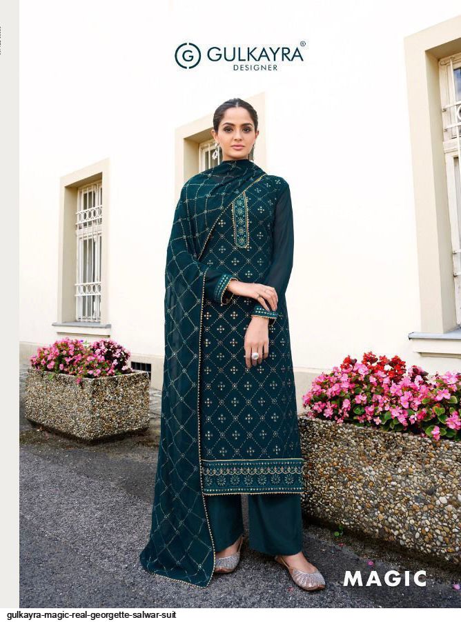 Gulkayra Presents  Magic Real Georgette Salwar Suit Wholesale Rate In Surat - Sai Dresses