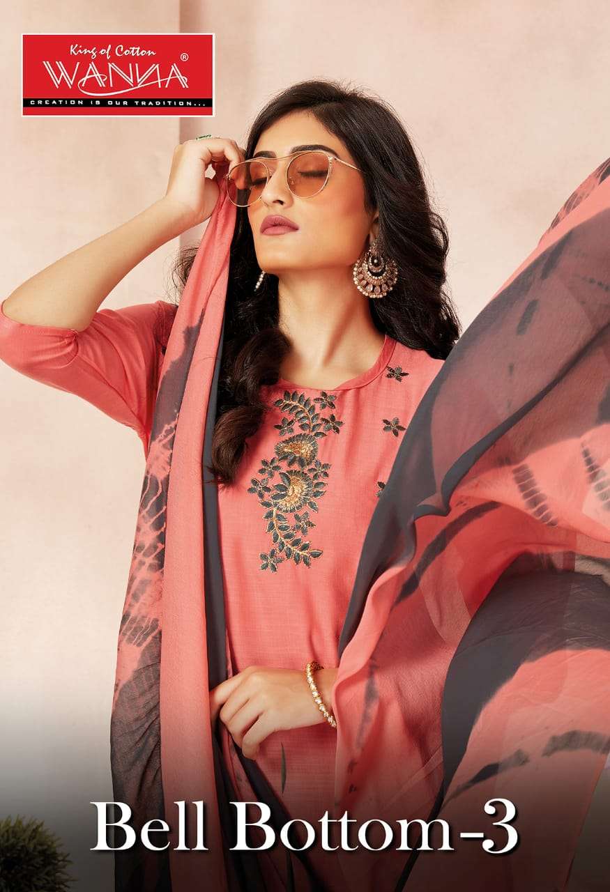WANNA LOOK FAB PRESENTS CATALOGUE BELL BOTTOM-03 WHOLESALE RATE IN SURAT- SAI DRESSES