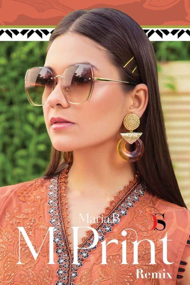 DEEPSY SUITS PRESENT MARIA B M PRINT REMIX PURE COTTON WITH EMBROIDERY  SUITS IN WHOLESALE PRICE IN