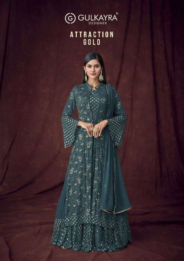 GULKAYRA DESIGNER PRESENT ATTRACTION GOLD READY MADE WEDDING COLLECTION IN WHOLESALE PRICE IN SURAT - SAI DRESSES