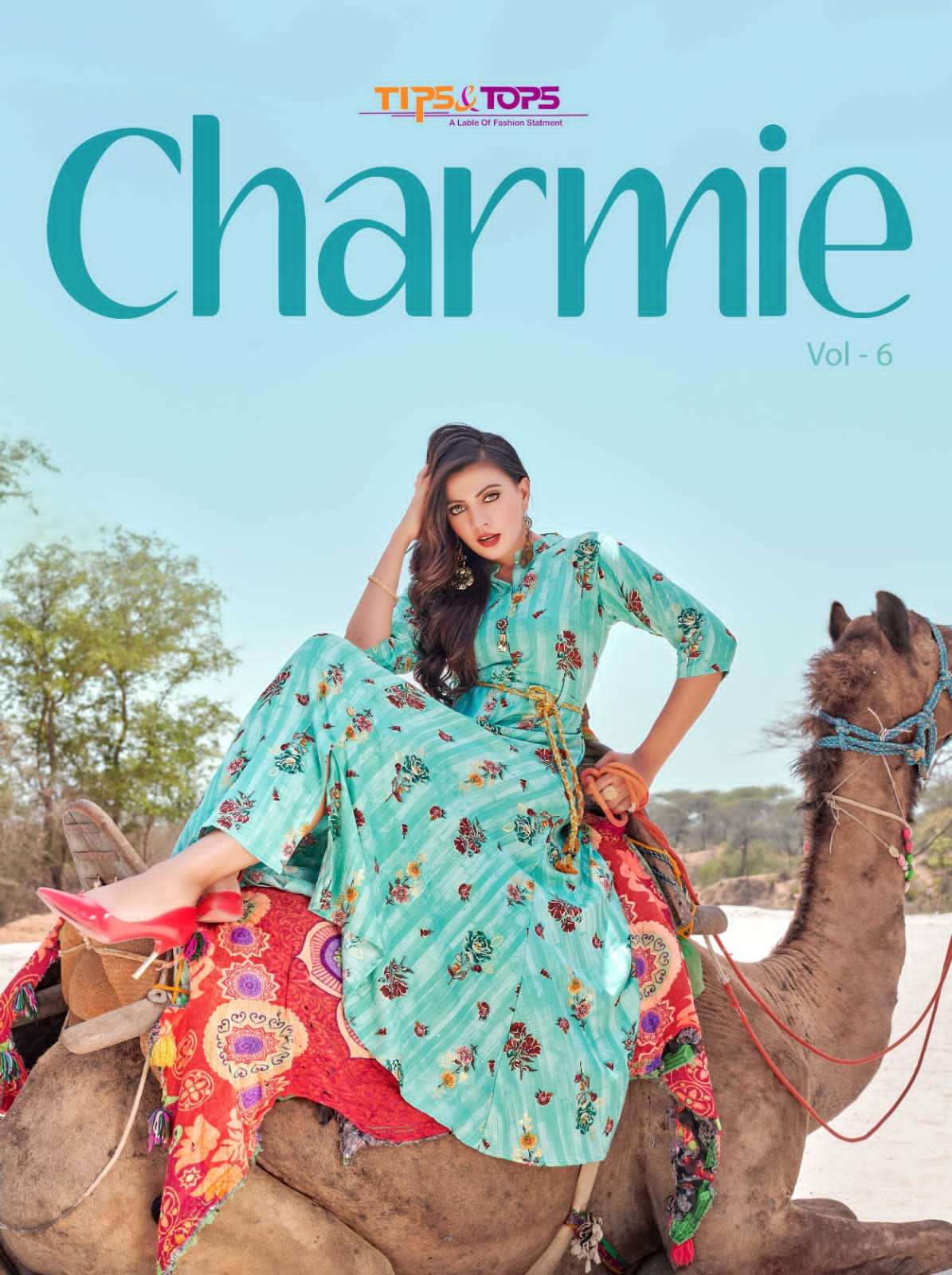 TIPS AND TOPS PRESENT CHARMIE VOL 6 GOWN STYLE LONG KURTIS IN WHOLESALE PRICE IN SURAT - SAI DRESSES
