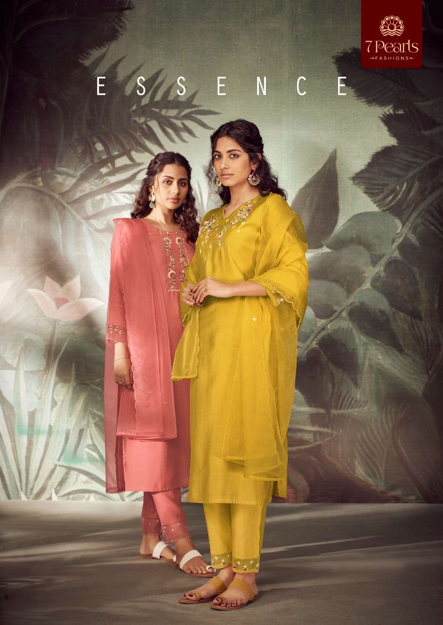7 PEARLS PRESENT ESSENCE READYMADE FESTIVE WEAR PANT STYLE DESIGNER SUITS IN WHOLESALE PRICE IN SURAT - SAI DRESSES