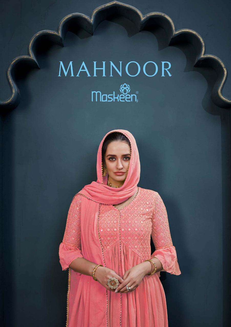 MASKEEN PRESENT MAHNOOR READYMADE PARTY WEAR DESIGNER SUITS IN WHOLESALE RATE IN SURAT - SAI DRESSES