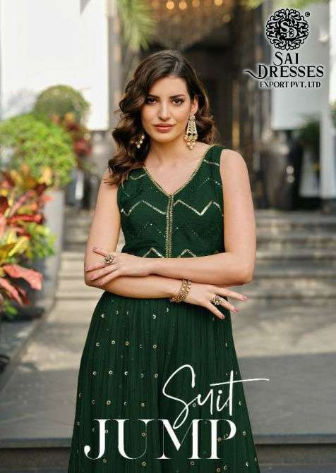 SAI DRESSES PRESENT JUMP SUIT READY TO WESTERN WEAR NEW STYLIST JUMPSUITS COLLECTION IN WHOLESALE RATE IN SURAT 