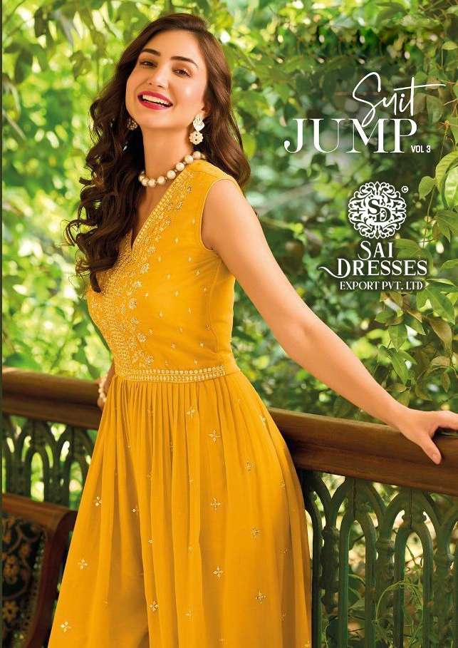 SAI DRESSES PRESENT JUMP SUIT VOL 3 GEORGETTE EXCLUSIVE READY TO WESTERN WEAR JUMP SUIT COLLECTION IN WHOLESALE RATE IN SURAT