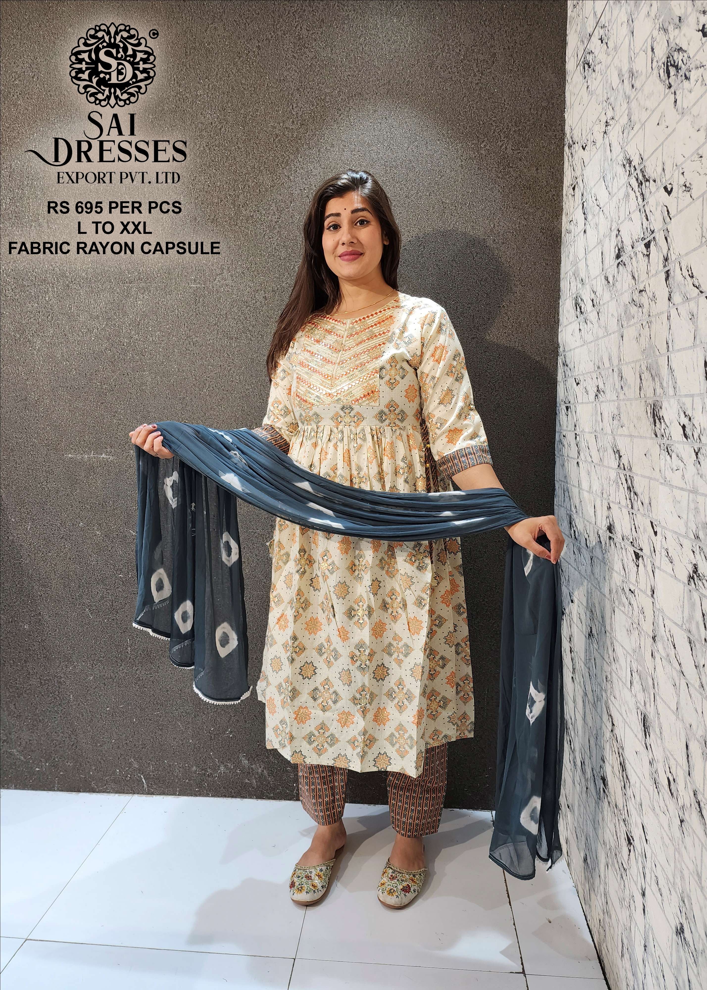 GIRLS NAYERA CUT DRESS at Rs 575/piece | Charminar | Hyderabad | ID:  2850262875362