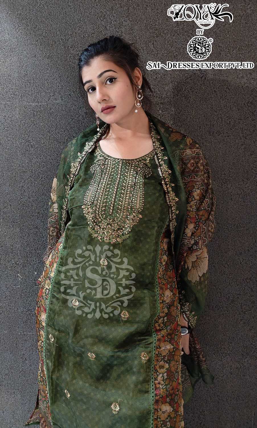 SAI DRESSES PRESENT D.NO SD1080 TO SD1083 READY TO EXCLUSIVE TRENDY WEAR DESIGNER PAKISTANI 3 PIECE CONCEPT COMBO COLLECTION IN WHOLESALE RATE IN SURAT