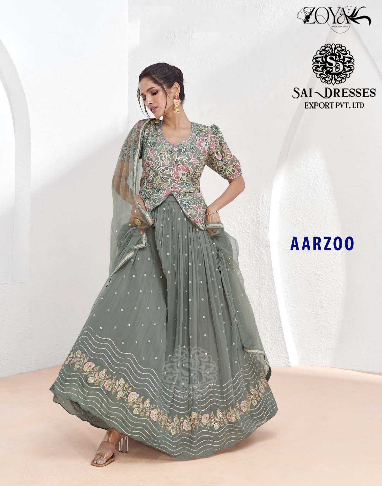  AARZOO READY TO FESTIVE WEAR DESIGNER 3 PIECE SUITS IN WHOLESALE RATE IN SURAT