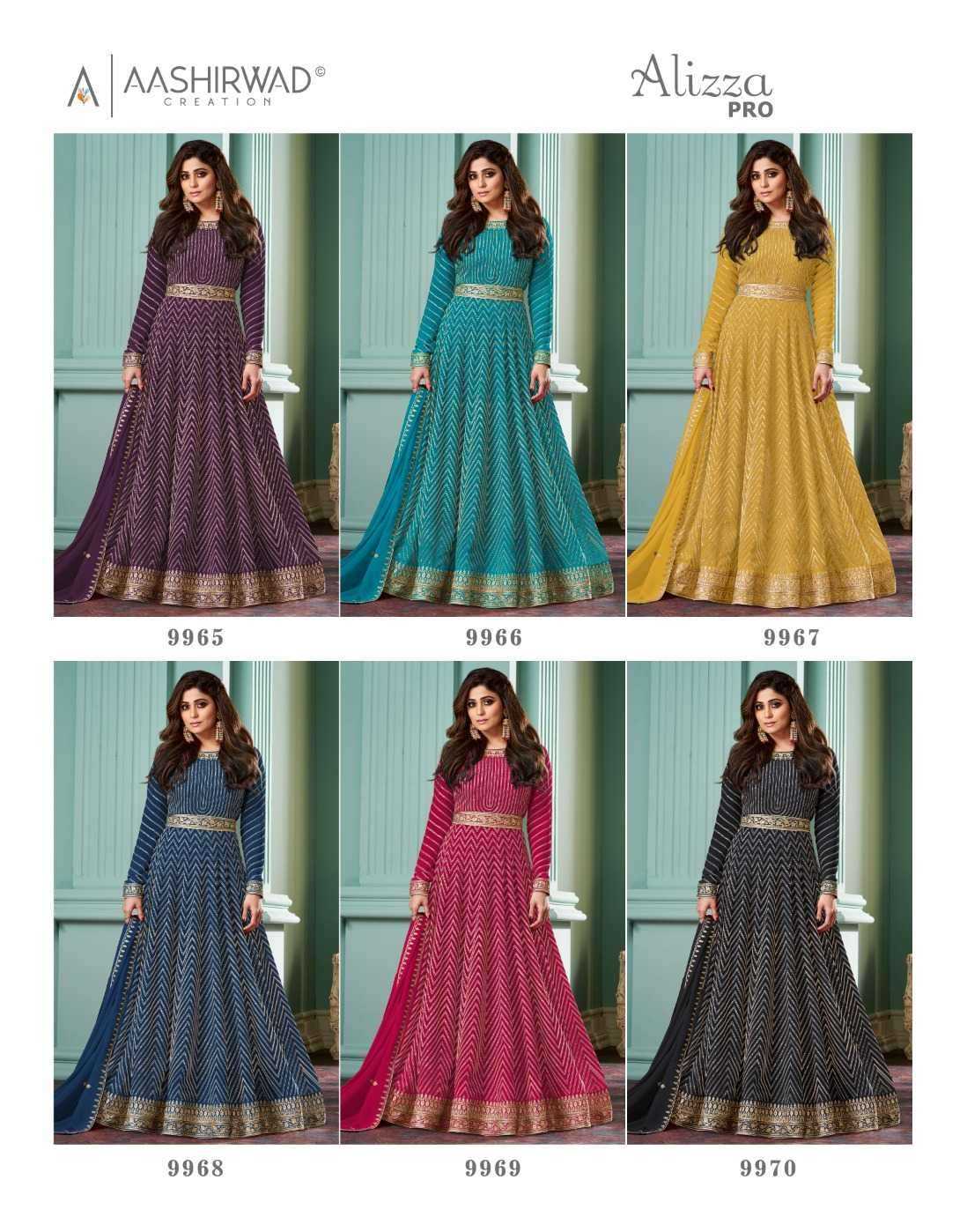 ALLIZA PRO READY TO PARTY WEAR DESIGNER 3 PIECE SUITS IN WHOLESALE RATE IN SURAT 