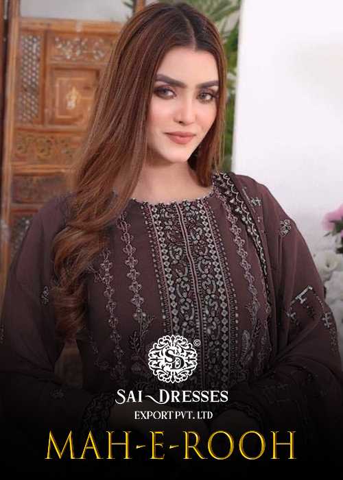 MAH-E-ROOH 4124-A NX PAKISTANI DRESS MATERIAL IN WHOLESALE RATE IN SURAT 