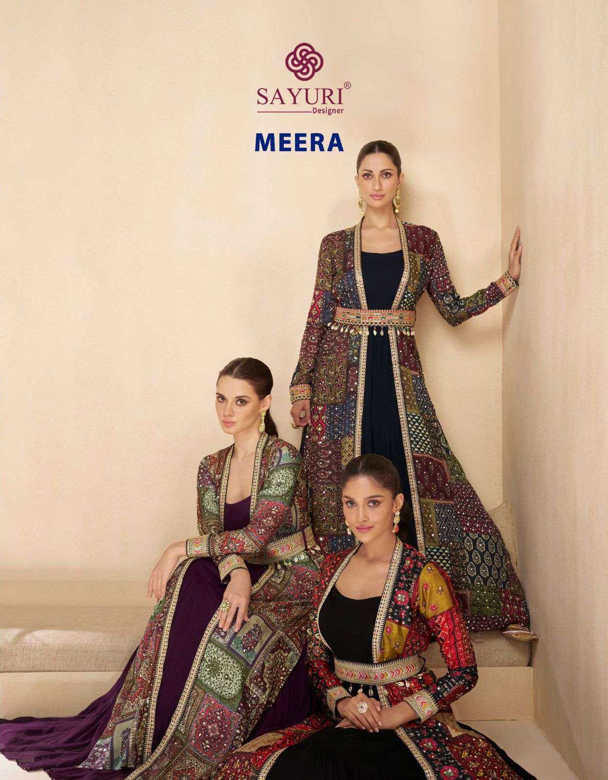 SAYURI DESIGNER PRESENT MEERA READY TO ETHNIC WEAR DESIGNER LONG GOWN IN WHOLESALE RATE IN SURAT - SAI DRESSES