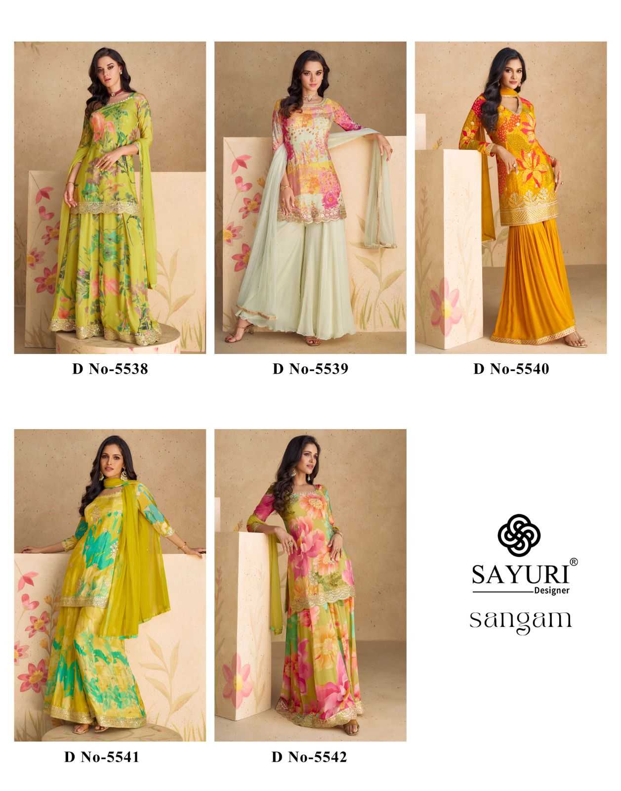 SAYURI DESIGNER PRESENT SANGAM READY TO FESTIVE WEAR DESIGNER SUITS IN WHOLESALE RATE IN SURAT - SAI DRESSES