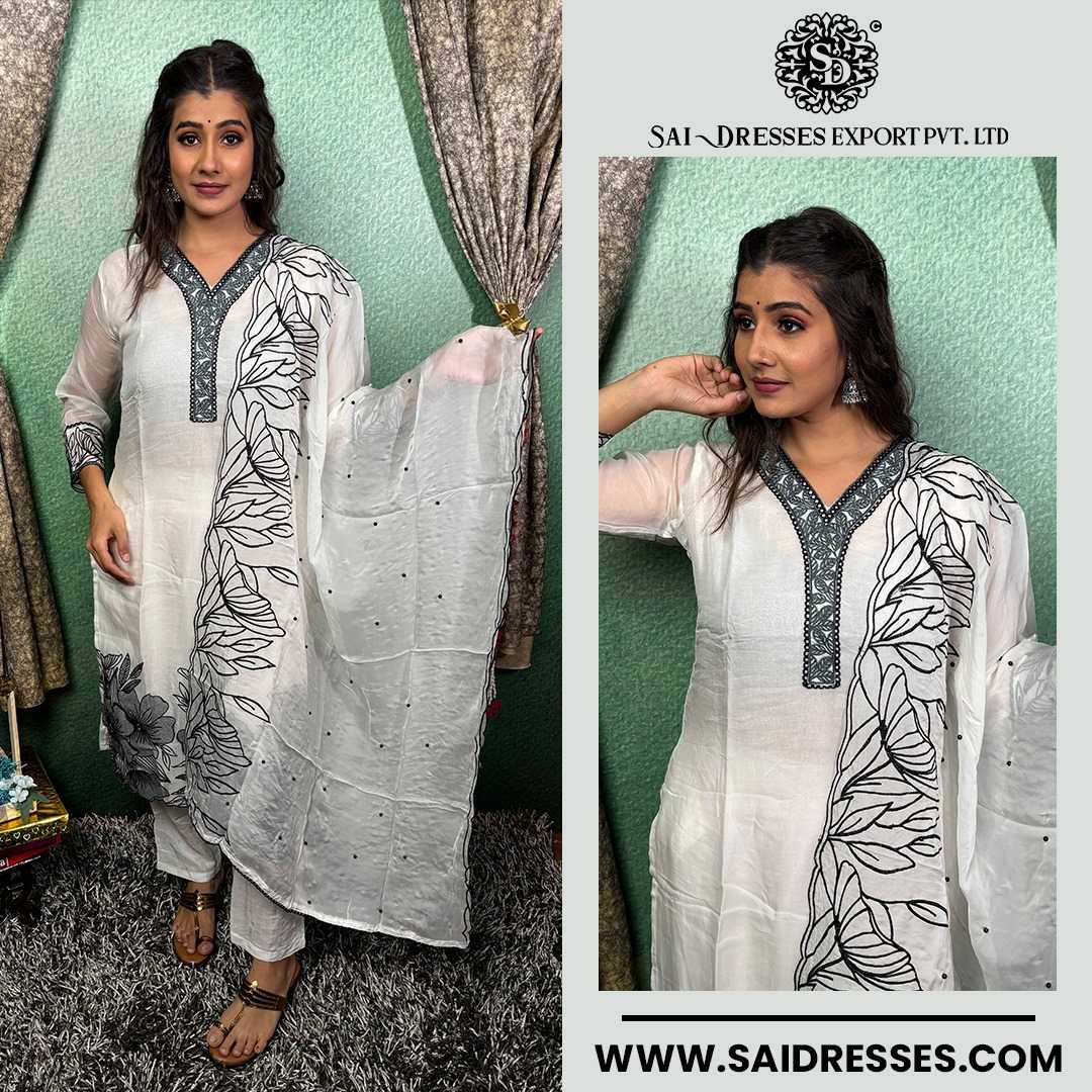  SAI DRESSES PRESENT D.NO 2129 READY TO DAILY WEAR STRAIGHT CUT KURTI WITH PANT STYLE DESIGNER 3 PIECE COMBO SUITS IN WHOLESALE RATE  IN SURAT