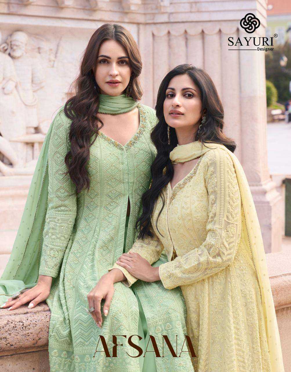 SAYURI DESIGNER PRESENT AFSANA READY TO FESTIVE WEAR DESIGNER SUIT IN WHOLESALE RATE IN SURAT - SAI DRESSES