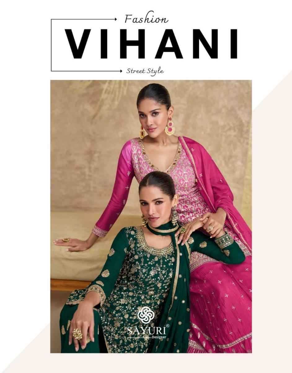 SAYURI DESIGNER PRESENT VIHANI READY TO FESTIVE WEAR DESIGNER SUIT IN WHOLESALE RATE IN SURAT - SAI DRESSES