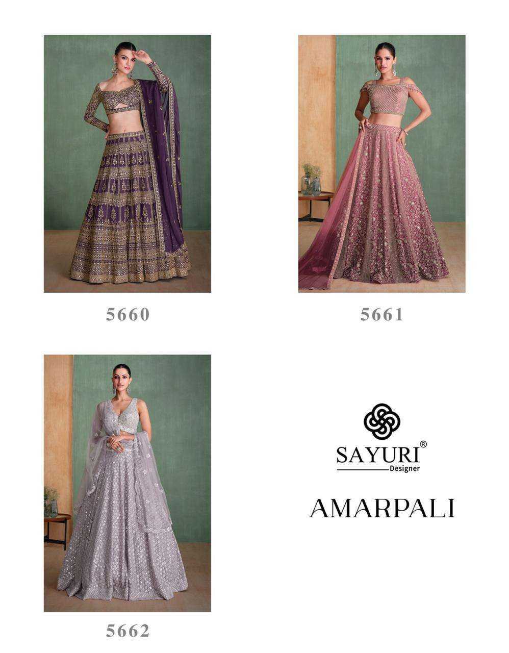 SAYURI DESIGNER PRESENT AMRAPALI READY TO FESTIVAL WEAR DESIGNER SUIT IN WHOLESALE RATE IN SURAT - SAI DRESSES