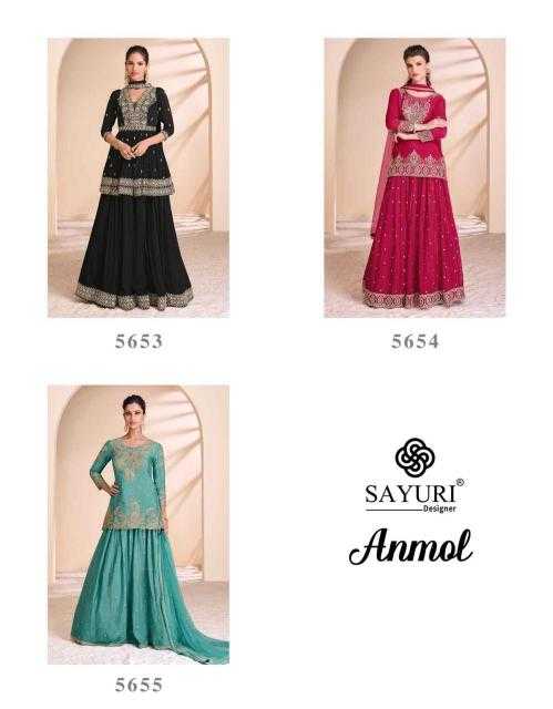 SAYURI DESIGNER PRESENT ANMOL READY TO FESTIVAL WEAR DESIGNER SUIT IN WHOLESALE RATE IN SURAT - SAI DRESSES