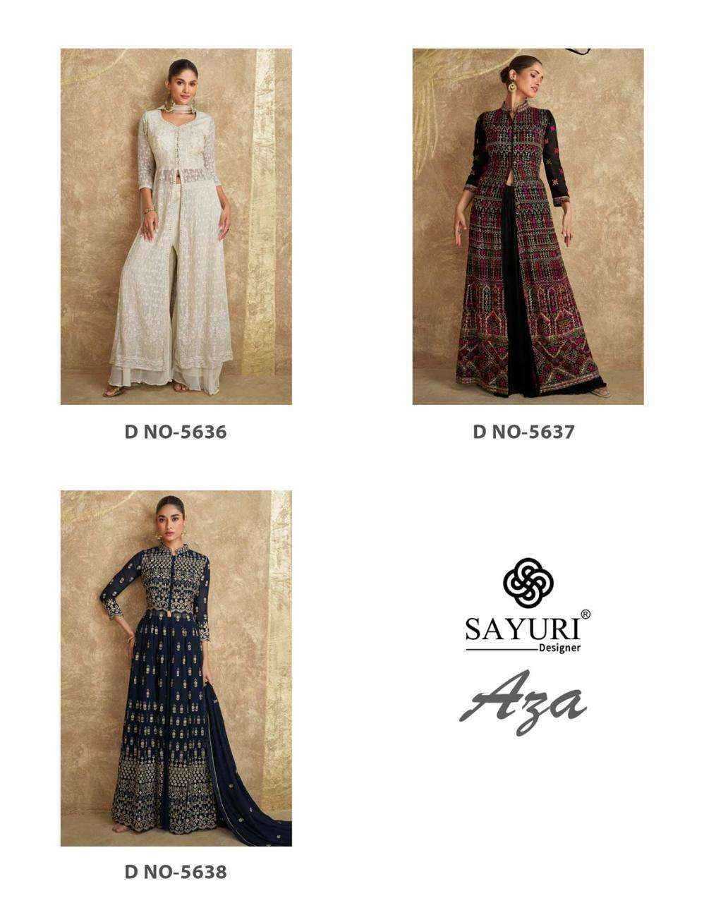 SAYURI DESIGNER PRESENT AZA  READY TO FESTIVAL WEAR DESIGNER SUIT IN WHOLESALE RATE IN SURAT - SAI DRESSES