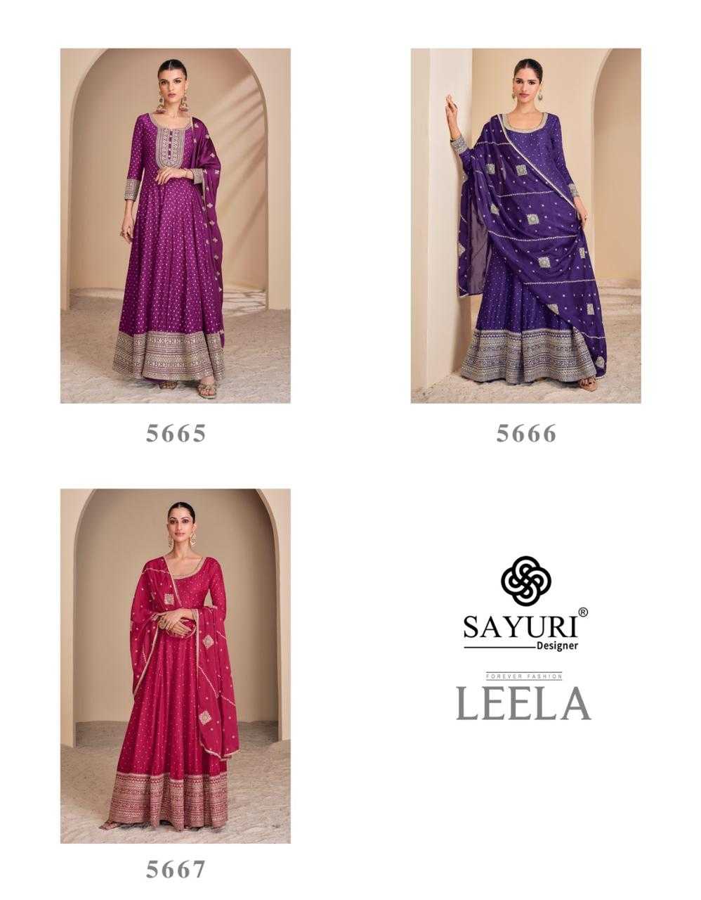 SAYURI DESIGNER PRESENT LEELA READY TO FESTIVAL WEAR DESIGNER SUIT IN WHOLESALE RATE IN SURAT - SAI DRESSES