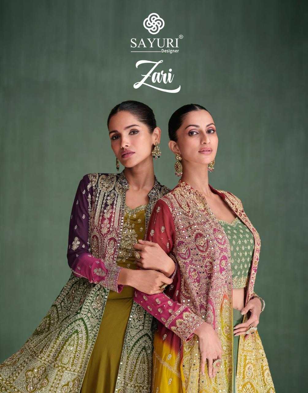 SAYURI DESIGNER PRESENT ZARI READY TO FESTIVE WEAR DESIGNER SUIT IN WHOLESALE RATE IN SURAT - SAI DRESSES