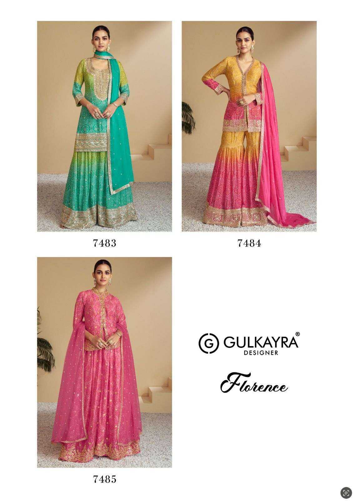 GULKAYRA DESIGNER PRESENT FLORENCE READY TO FESTIVE WEAR DESIGNER SUIT IN WHOLESALE RATE IN SURAT - SAI DRESSES