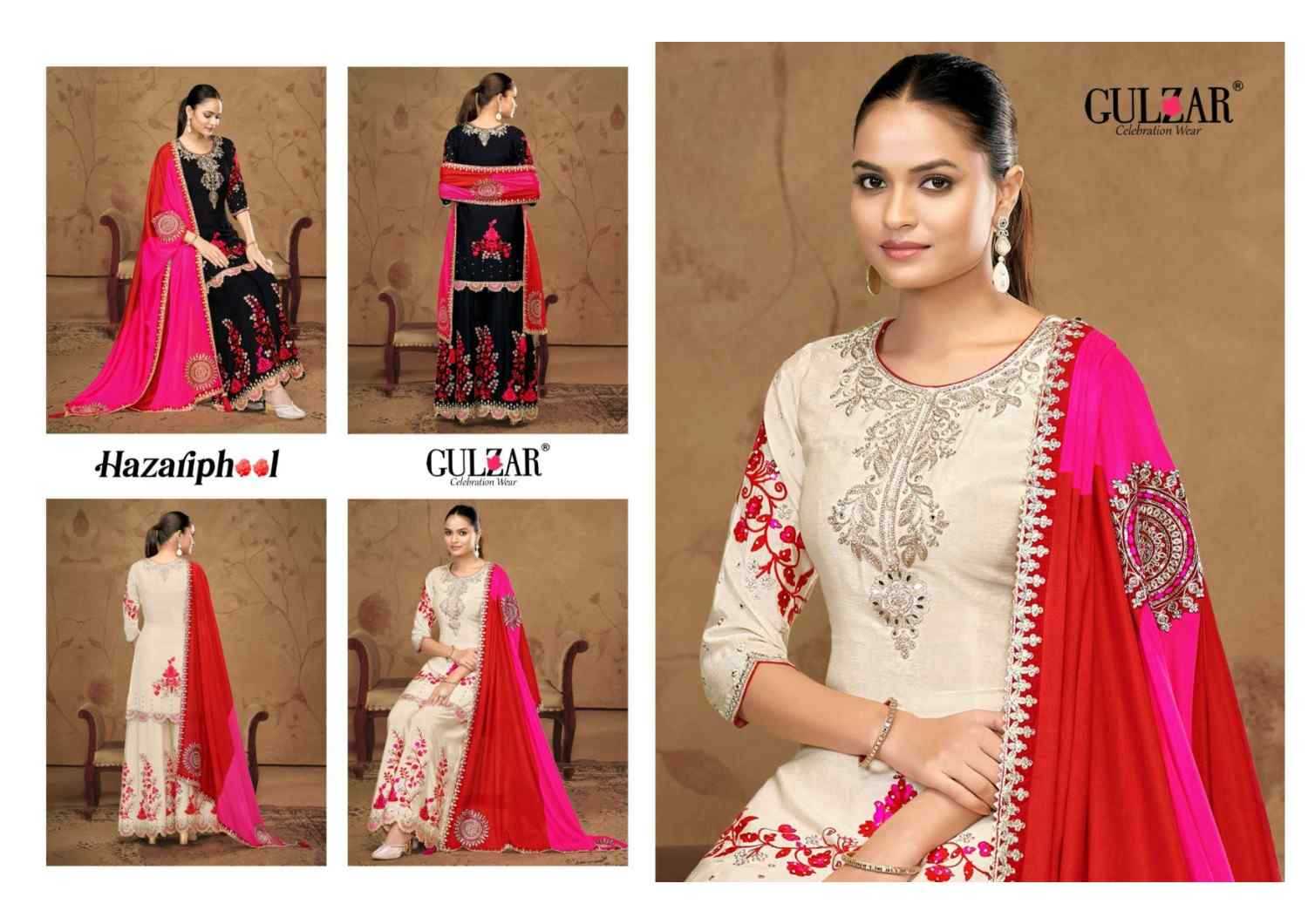 HAZARIPHOOL PRESENT GULZAR READY TO FESTIVE WEAR DESIGNER SUIT IN WHOLESALE RATE IN SURAT - SAI DRESSES