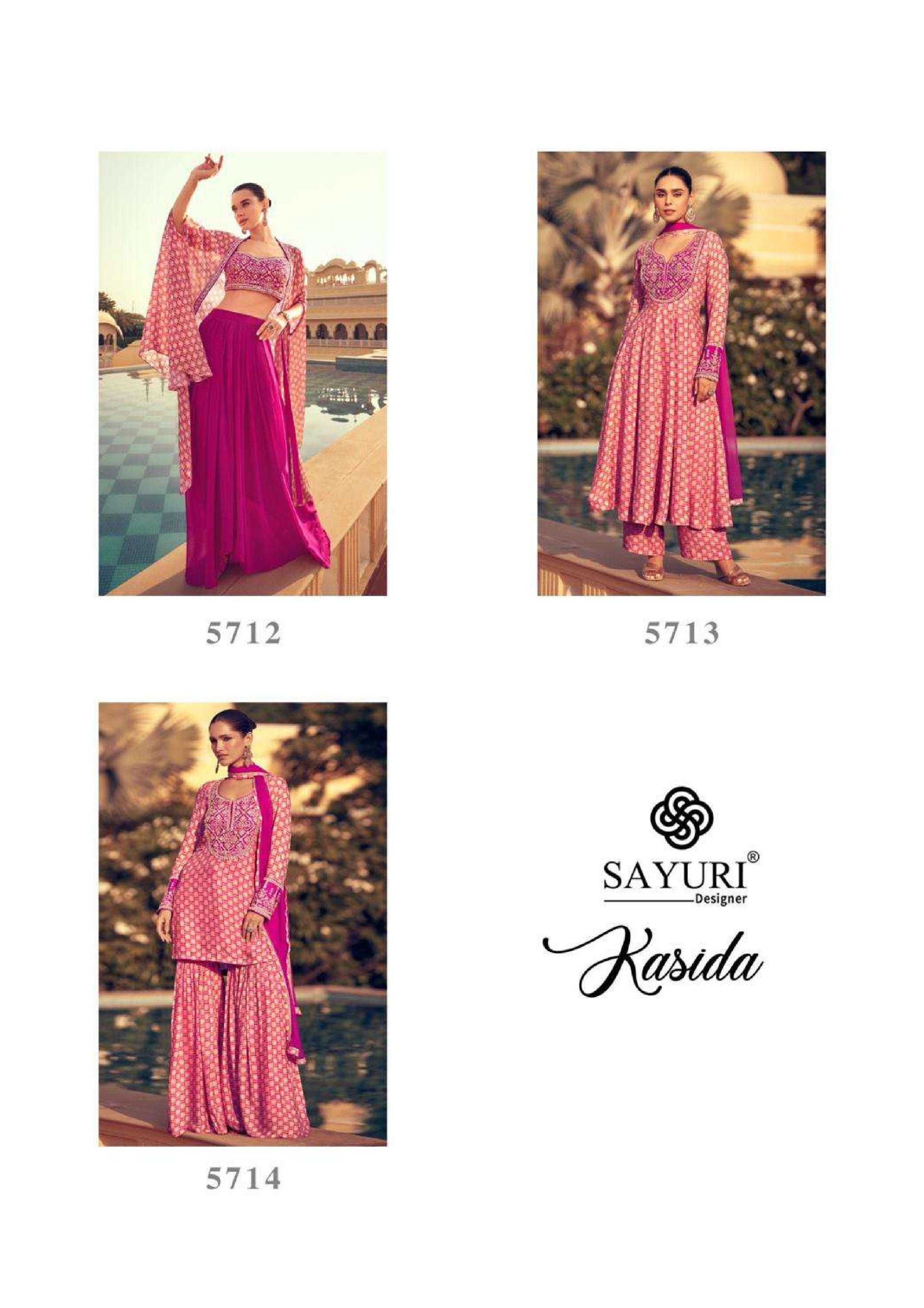 SAYURI DESIGNER PRESENT KASIDA READY TO FESTIVE WEAR DESIGNER SUIT IN WHOLESALE RATE IN SURAT - SAI DRESSES