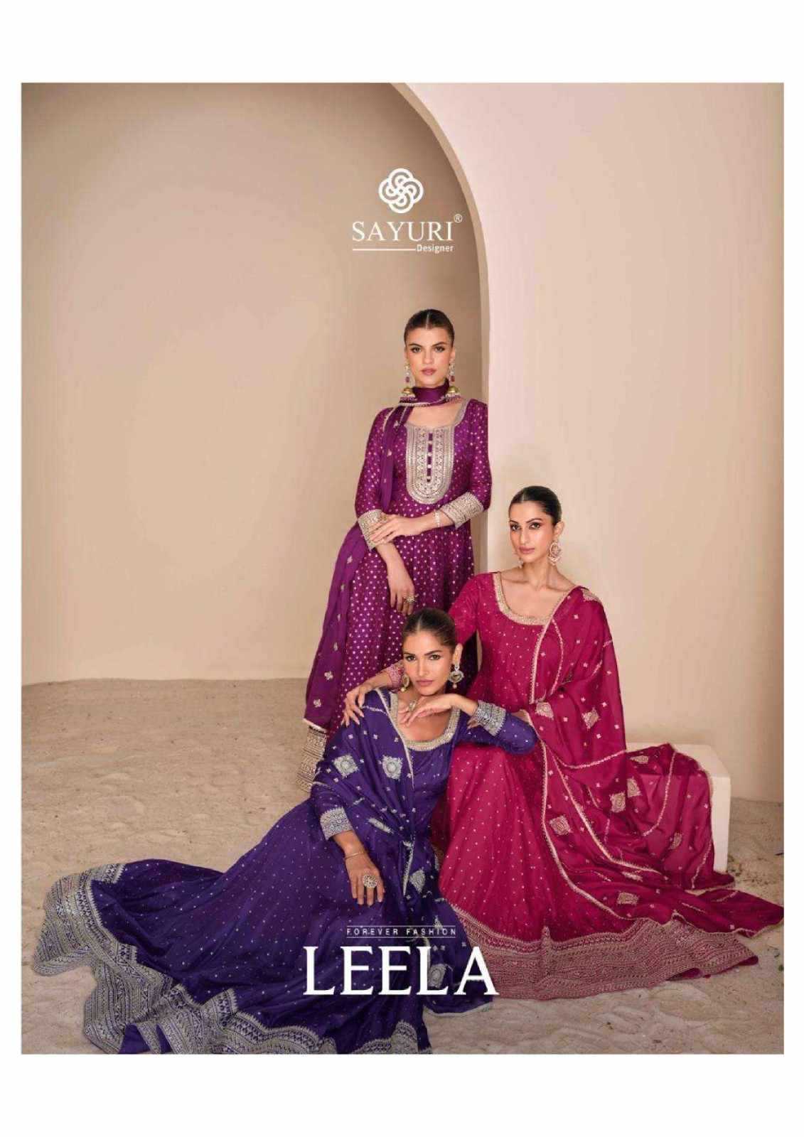 SAYURI DESIGNER PRESENT LEELA READY TO FESTIVE WEAR DESIGNER SUIT IN WHOLESALE RATE IN SURAT - SAI DRESSES