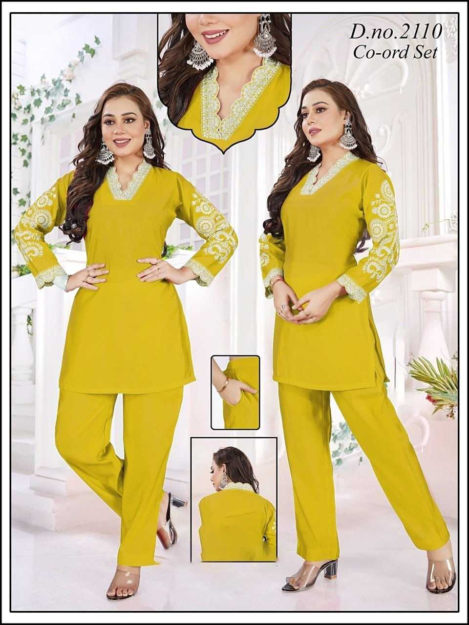 SAI DRESSES PRESENT D.NO 8204  READY TO FESTIVE WEAR STRAIGHT CUT KURTI WITH PANT STYLE DESIGNER 2 PIECE COMBO SUITS IN WHOLESALE RATE  IN SURAT