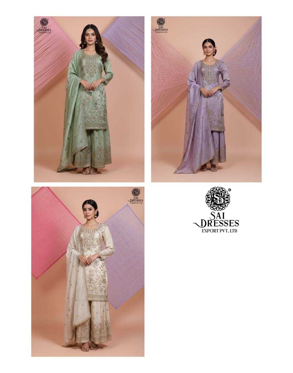 BEAUTIFULLY CRAFTED SUITS IN SOFT SHADES OF MINT GREEN, LAVENDER, AND CREAM – DESIGNED FOR A SUBTLE YET LUXURIOUS LOOK.