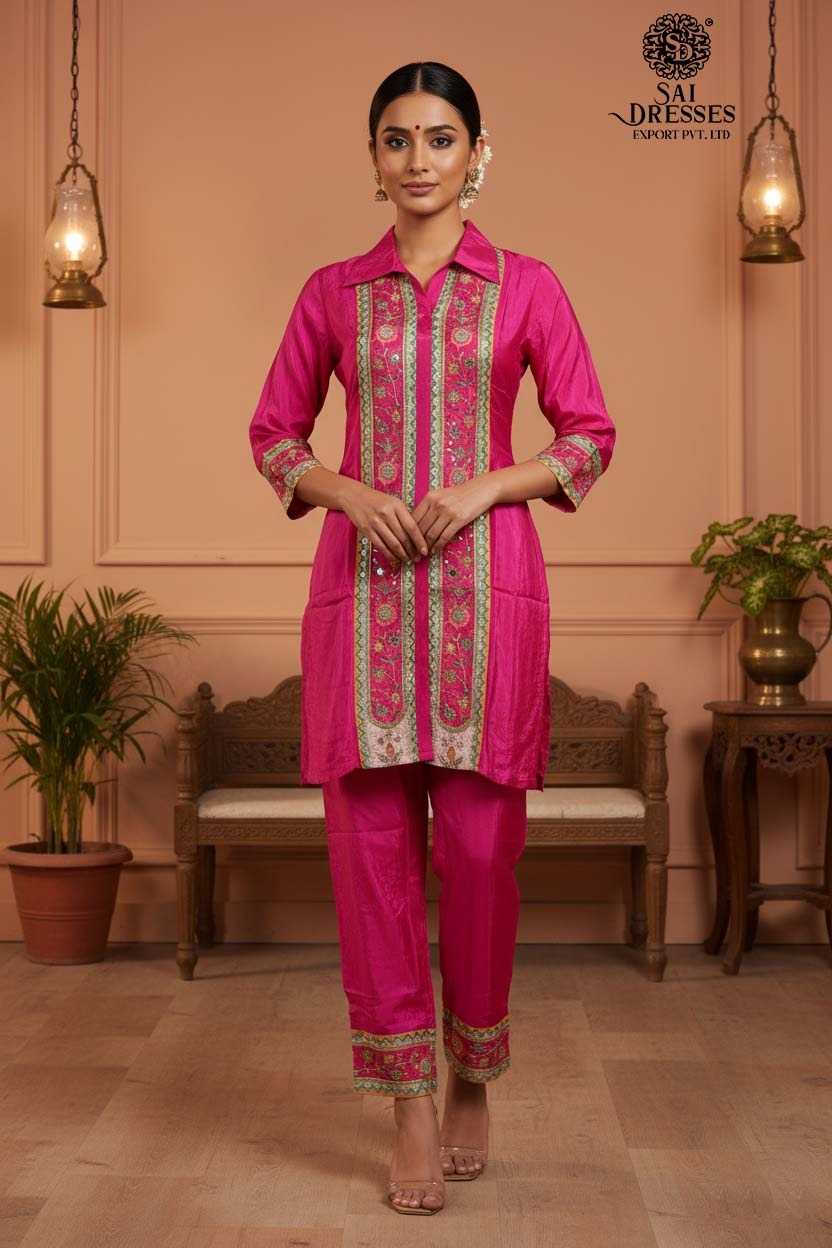 SAI DRESSES PRESENTS A STUNNING FUCHSIA PINK EMBROIDERED SUIT – A PERFECT BLEND OF TRADITIONAL CRAFT AND MODERN ELEGANCE.