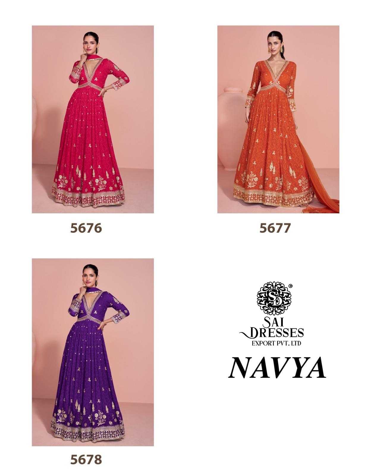 PREMIUM EMBROIDERED GEORGETTE ANARKALI DRESSES COLLECTION IN THREE DIFFRENT SHADES