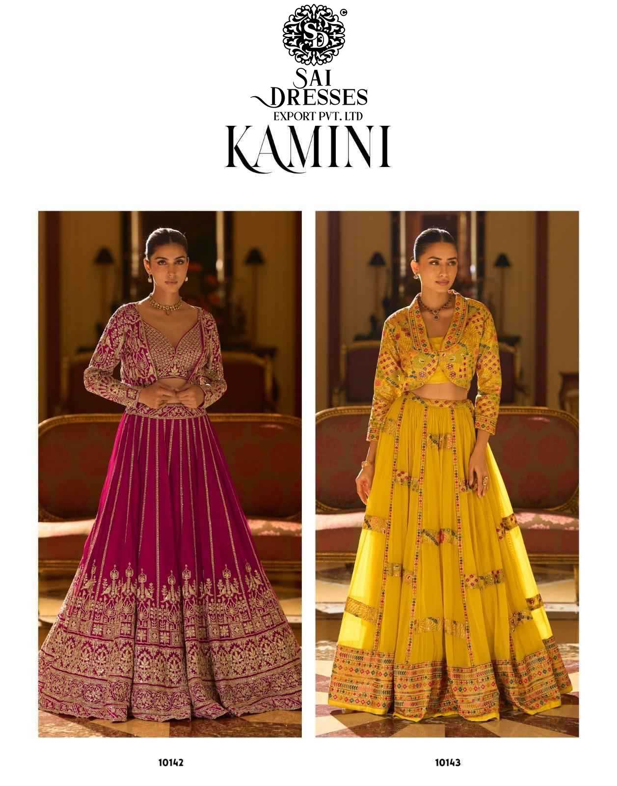 PREMIUM REAL GEORGETTE LHENGHS COLLECTION WITH HEAVY TRADITIONAL EMBROIDERY IN THREE SHADES