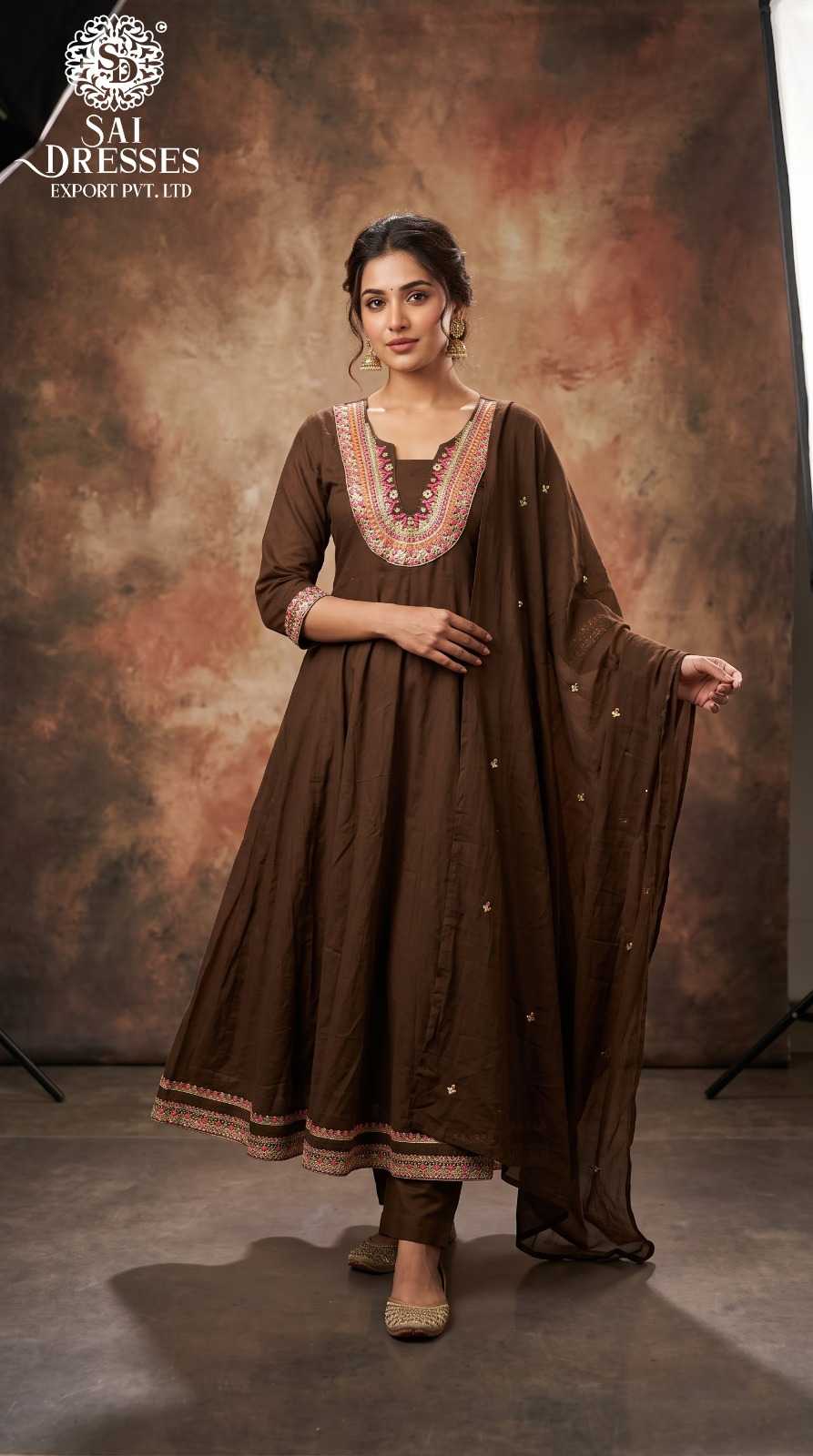 PURE COTTON HEAVY EMBROIDERY MIRROR WORK ETHNIC SET 17829