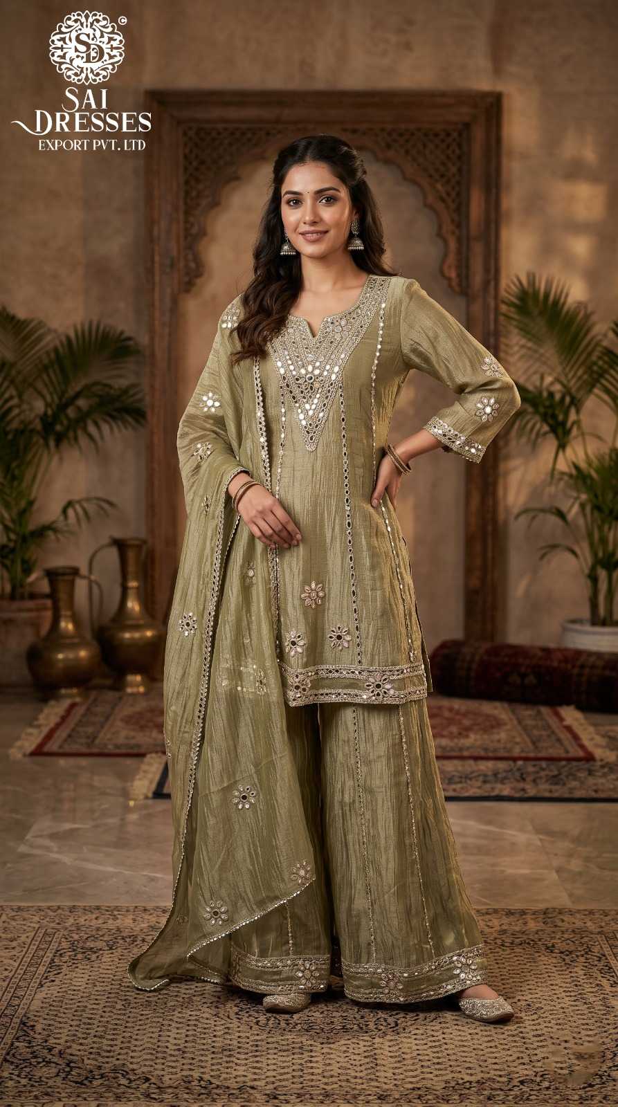 SALSA FABRIC HEAVY GOTA PATTI & MIRROR WORK ETHNIC